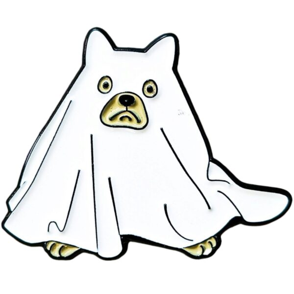 Pin V6 Fantasma Halloween Perro