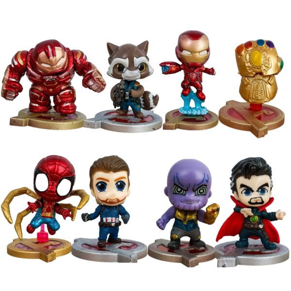 Figuras Set x8 Marvel Vengadores Mini 01