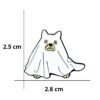 Pin V6 Fantasma Halloween Perro - Image 2