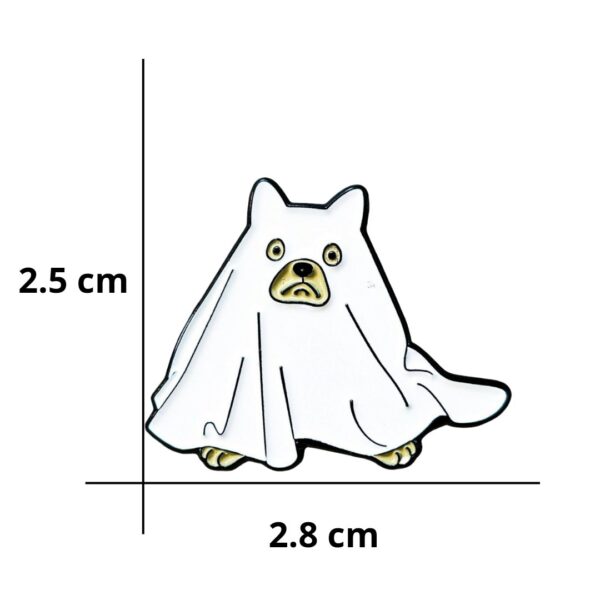 Pin V6 Fantasma Halloween Perro - Image 2